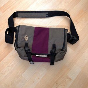 Timbuk2 Taupe & Plum Messenger Bag, EUC $30